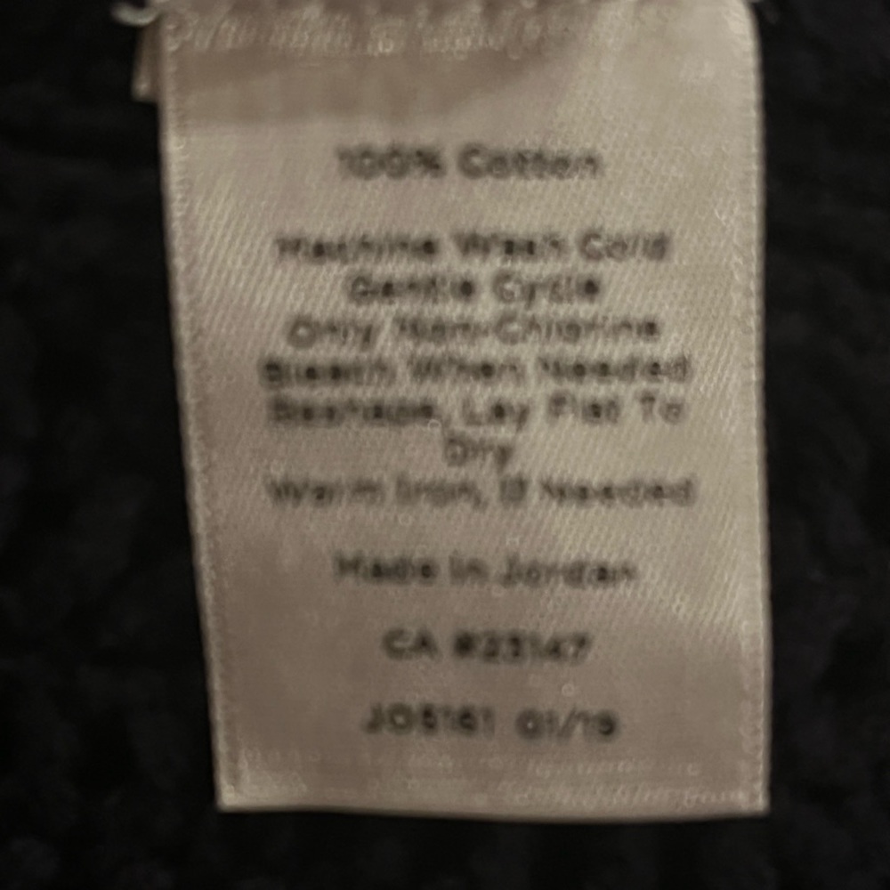 Talbots Cotton Sweater.  Size medium Navy Blue - Picture 4 of 8